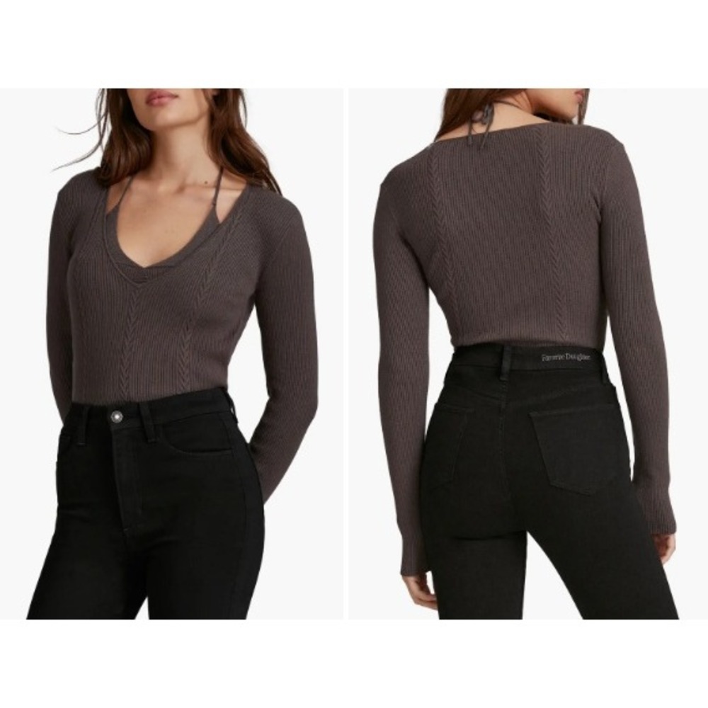 Favorite Daughter The Take Me Somewhere Halter Top Sweater